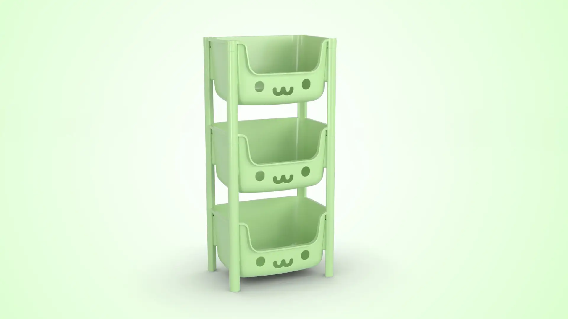 Kids Rack 3 Step Green
