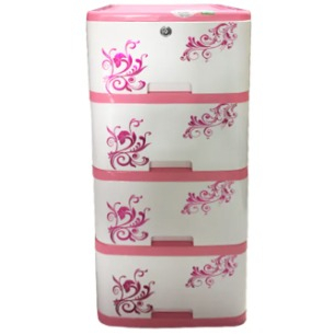 Smart Closet 4 Drawer Elite-Pink