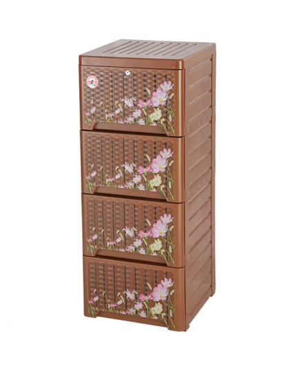 Caino 4D KD Cosmos Single Wardrobe - Brown