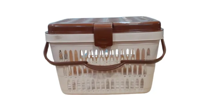 RFL Pet Basket Cream & Brown